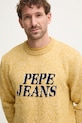Светр з домішкою вовни Pepe Jeans LUKA жовтий PM702499