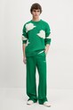 Vlněný svetr Fiorucci Cloud Sweater U02SPKSW335KN03GN02 zelená SS25