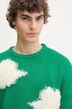 Vlněný svetr Fiorucci Cloud Sweater zelená U02SPKSW335KN03GN02