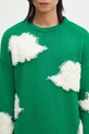 Вовняний светр Fiorucci Cloud Sweater зелений U02SPKSW335KN03GN02