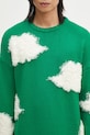 Μάλλινο πουλόβερ Fiorucci Cloud Sweater πράσινο U02SPKSW335KN03GN02