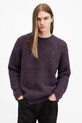 Шерстяной свитер AllSaints SLANE шерсть фиолетовой M034KB