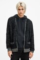 AllSaints cardigan din amestec de lana EDGAR groase negru M041KB