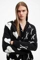 Vlnený kardigán AllSaints BONEBREAK M059KB čierna SS25