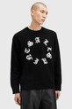 Свитер с примесью шерсти AllSaints SCRIPTURE M064KB чёрный
