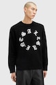 Светр з домішкою вовни AllSaints SCRIPTURE M064KB чорний