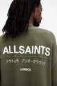Одяг Бавовняний светр AllSaints CRYPT M067PB зелений