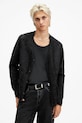 AllSaints kardigan kaszmirowy ABEL szpic czarny M080KB
