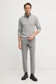 Gant pamut pulóver 8050603 szürke SS25