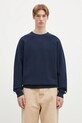 Хлопковый свитер Carhartt WIP Chase Sweater гладкий тёмно-синий I028581.2MZXX