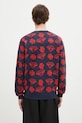 Clothing Billionaire Boys Club wool blend jumper Diamonds & Dollars Knitted Jumper B24223 navy