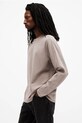 Одежда Хлопковая кофта AllSaints ROWE M023JB бежевый