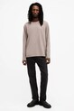 Хлопковая кофта AllSaints ROWE M023JB бежевый