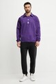 Бавовняна кофта adidas Originals REAL ICON DTOP JF2578 фіолетовий SS25