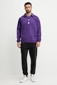 adidas Originals bluza bawełniana REAL ICON DTOP JF2578 fioletowy SS25