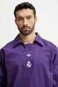 Бавовняна кофта adidas Originals REAL ICON DTOP фіолетовий JF2578