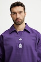 adidas Originals bluza bawełniana REAL ICON DTOP fioletowy JF2578