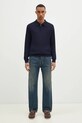 Paul Smith sweter wełniany M1R.241Z.P02093 granatowy