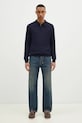 Paul Smith sweter wełniany M1R.241Z.P02093 granatowy