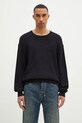 Paul Smith pulover de lână grosime medie bleumarin M1R.247Z.P02587