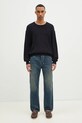 Paul Smith sweter wełniany M1R.247Z.P02587 granatowy