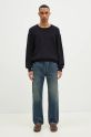 Paul Smith sweter wełniany M1R.247Z.P02587 granatowy