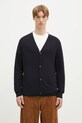 Paul Smith kardigan wełniany regular czarny M1R.250Z.P02094