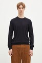Paul Smith sweter wełniany regular granatowy M1R.251Z.P02094