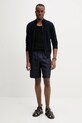 Vlněný kardigan ZADIG&VOLTAIRE KMCA01228.404 námořnická modř SS25
