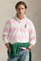 Polo Ralph Lauren top a maniche lunghe in cotone regolare rosa 710973144