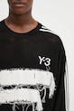 Y-3 sweter Graphic Knit Crew czarny JN4873