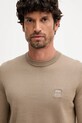 Пуловер с вълна BOSS Orange Kanovano_S бежов 50527583