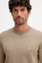 Пуловер с вълна BOSS Orange Kanovano_S бежов 50527583