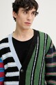 Жилетка с вълна Desigual MIDSTRIPES черен 25SMJK02