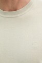 Calvin Klein sweter bawełniany LV040BM343 beżowy