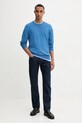 Calvin Klein pulover de bumbac LV040BM343 albastru AW25