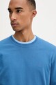 Calvin Klein pulover de bumbac albastru LV040BM343