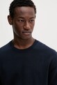 Calvin Klein sweter bawełniany granatowy LV040BM343