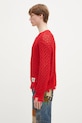 Andersson Bell jumper Damaged Boatneck atb1240u red SS25