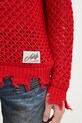 Andersson Bell jumper Damaged Boatneck red atb1240u