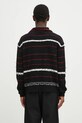 Odzież Andersson Bell sweter wełniany B&W Stripe Polo atb1245m czarny