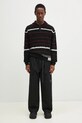 Вовняний светр Andersson Bell B&W Stripe Polo atb1245m чорний