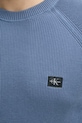 Calvin Klein Jeans sweter bawełniany J30J327281 niebieski