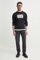 Хлопковый свитер Calvin Klein Jeans J30J327280 чёрный SS25