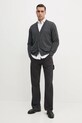 Bally cardigan din cașmir MKN04Q gri SS25