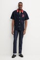 Рубашка Drôle de Monsieur La Chemise Drule Sport G.SH221.PL160.NY тёмно-синий SS25