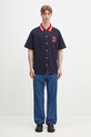 Drôle de Monsieur koszula La Chemise Drule Sport G.SH221.PL160.NY granatowy