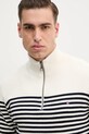 Tommy Hilfiger sweter bawełniany beżowy MW0MW38601