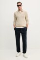 Памучен пуловер Tommy Hilfiger MW0MW38609 бежов SS25