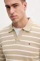 Памучен пуловер Tommy Hilfiger бежов MW0MW38609